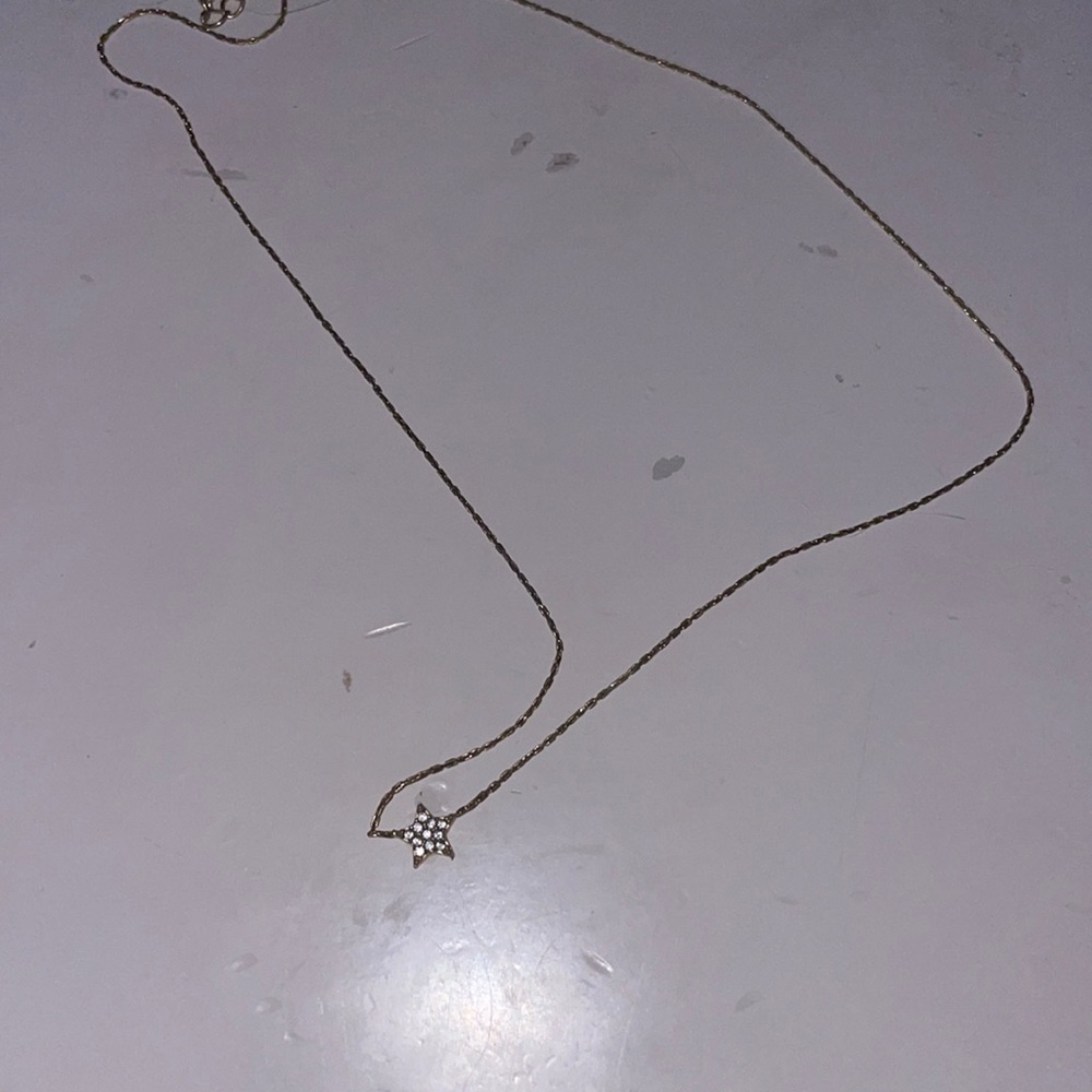 gold star necklace
